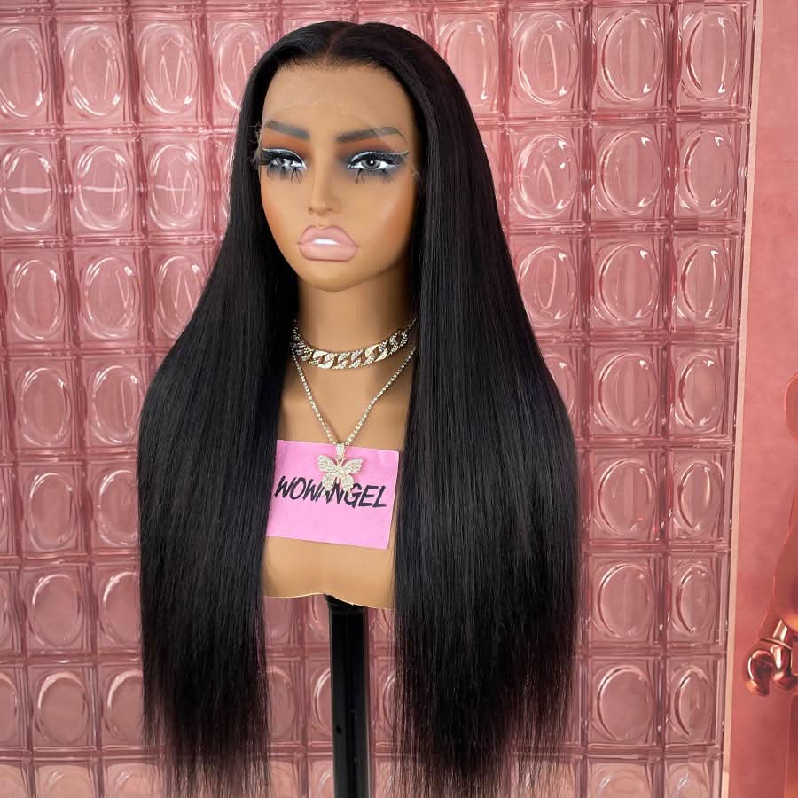 WOWANGEL 13X6 Yaki Straight Skinlike Real HD Lace Front Glueless Wig - Image 2