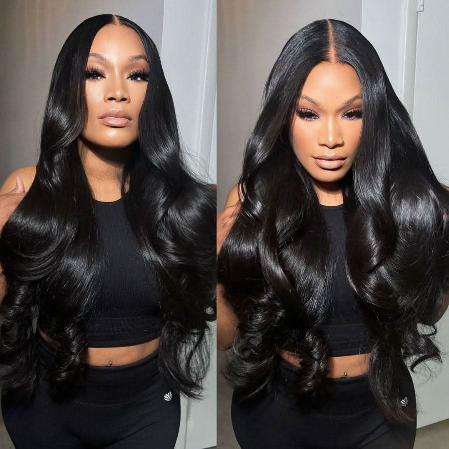 WOWANGEL 2X6 HD Lace Closure Wig Jet Black Wear to Go Glueless Wig - Image 3
