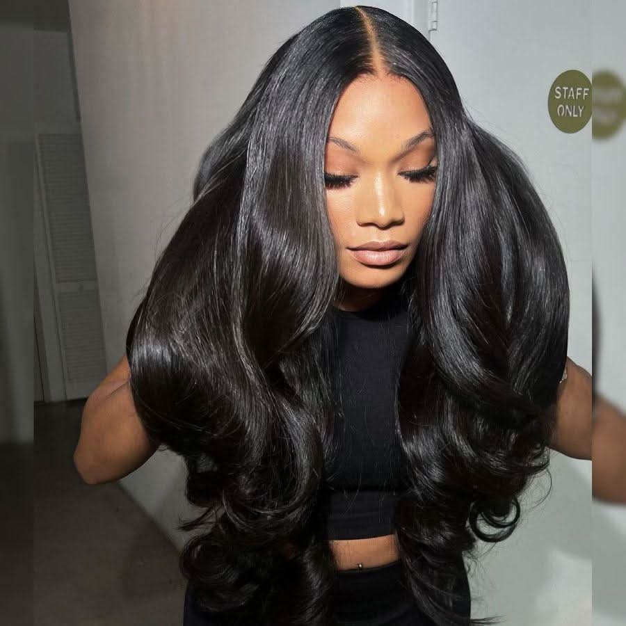 WOWANGEL 2X6 HD Lace Closure Wig Jet Black Wear to Go Glueless Wig - Image 4