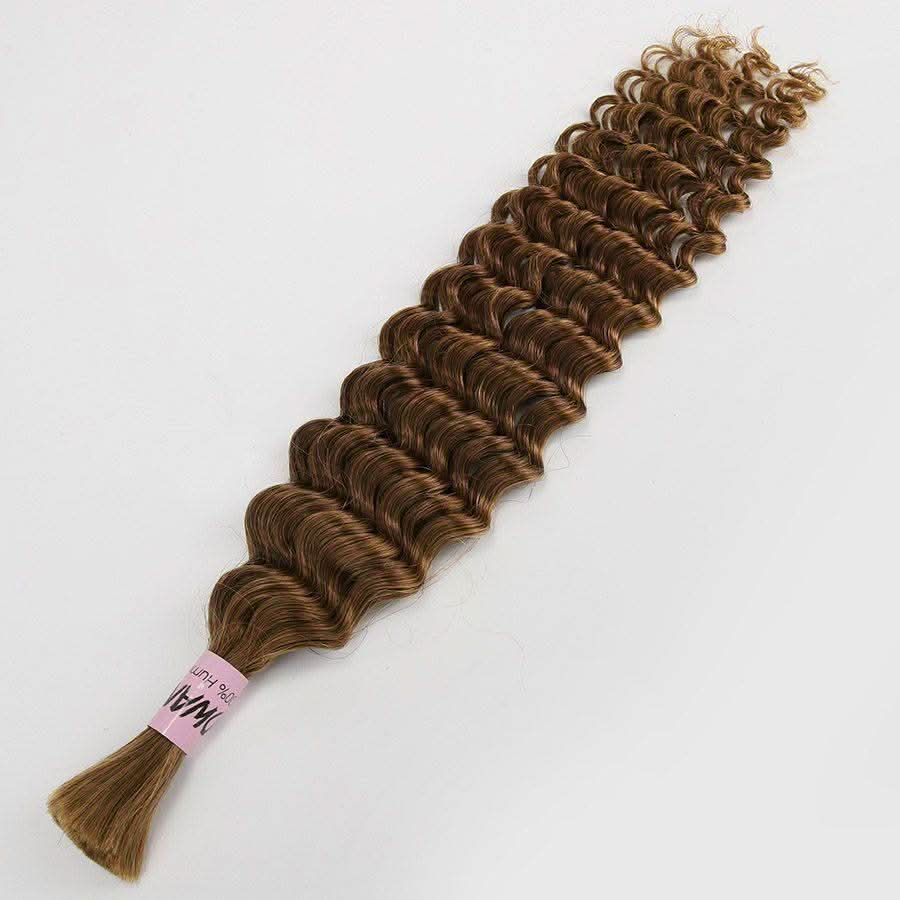 WOWANGEL 30# Color Human Braiding Hair For Boho Braids Deep Wave 100g - Image 7
