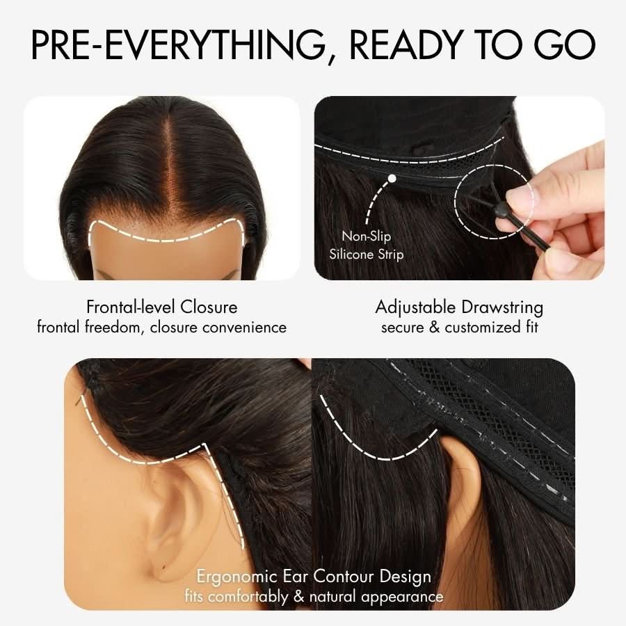 WOWANGEL 7X6 Drawstring Glueless Wigs Loose Deep Wave HD Lace Wigs - Image 5