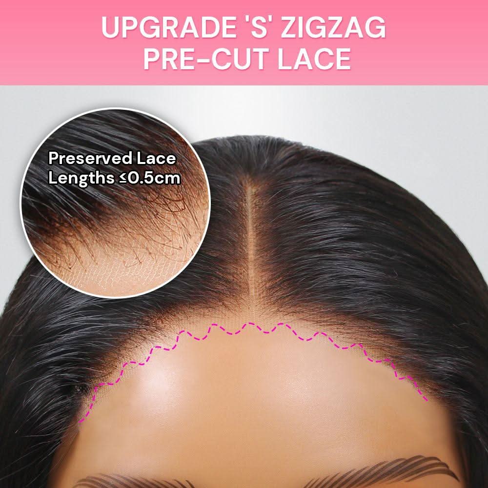 WOWANGEL Blonde Highlight Straight Short Bob Wig 5x5 HD Lace Closure Wig - Image 6