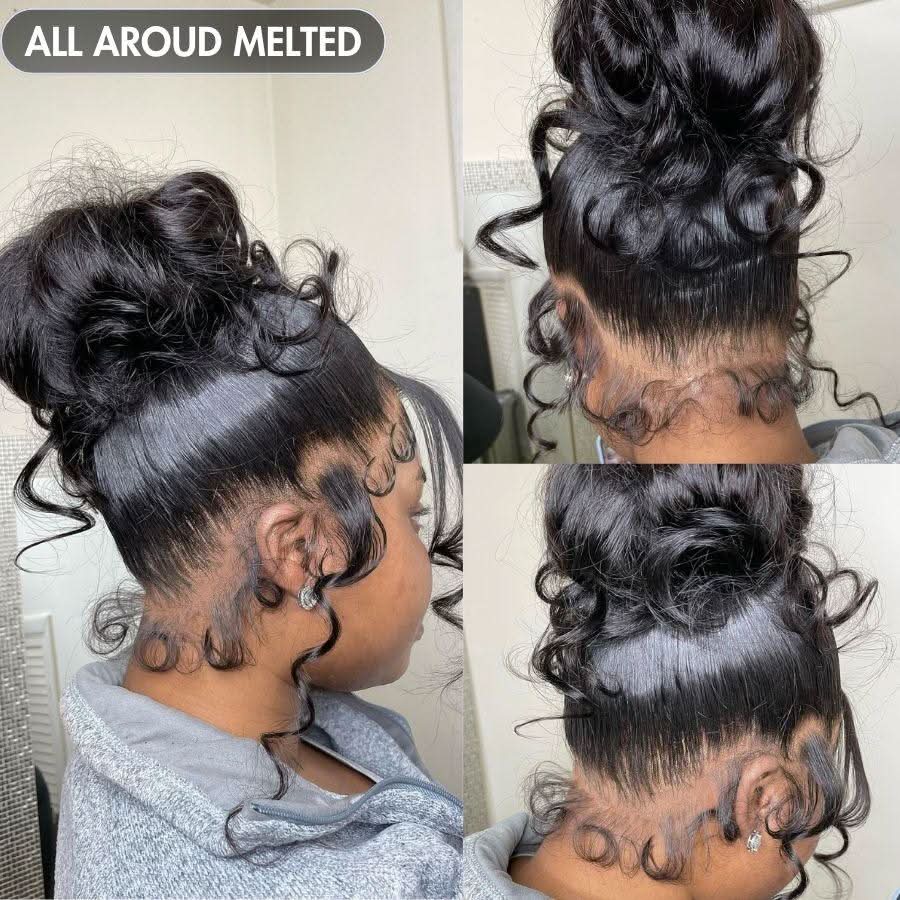 WOWANGEL Skinlike Real HD Full Lace Wig Straight Pre Plucked Clean Hairline - Image 3