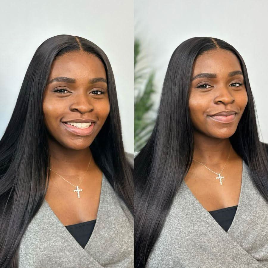WOWANGEL Straight 6x6 Skinlike Real HD Lace Closure Wig Pre Plucked Glueless - Image 3